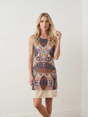 Blank Nation Boho Shift Dress Sleeveless Medium
